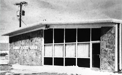 The Roscoe, IL Forest City Gear building in 1956