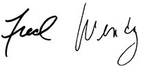 Fred and Wendy signature